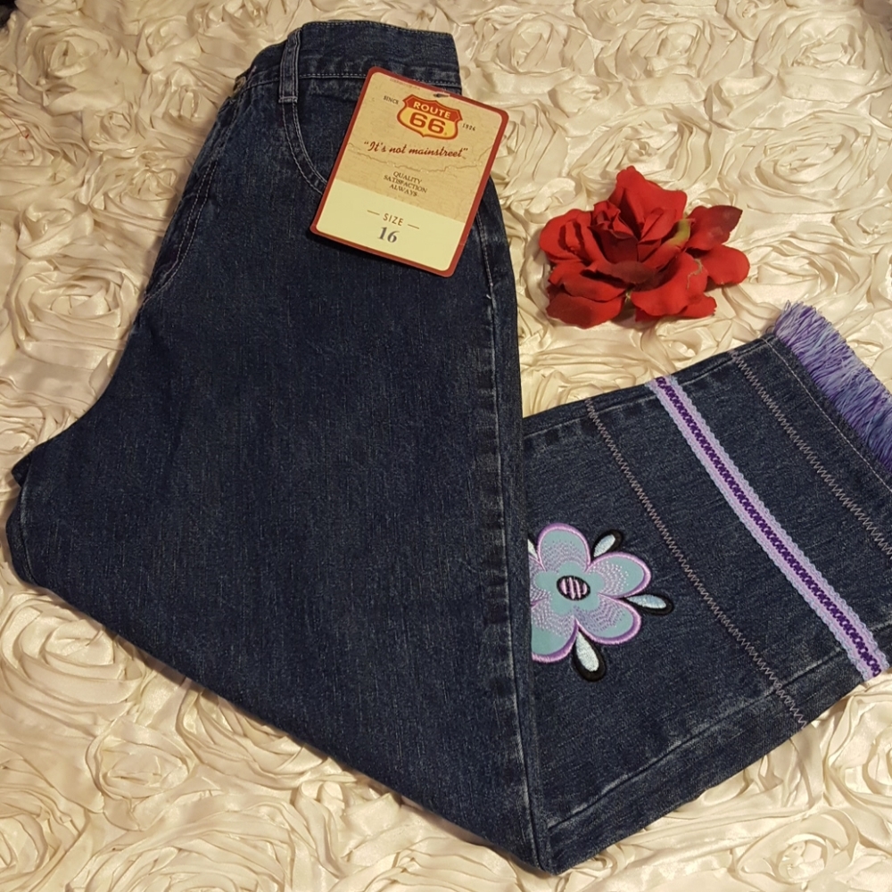 Route 66 Clam Digger Pants Girls Sz 16 Girls.